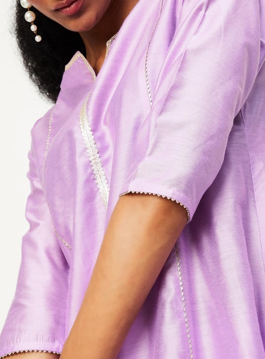 Women Solid A-Line Kurta Set