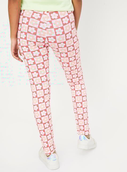Girls Printed Full-Length Leggings
