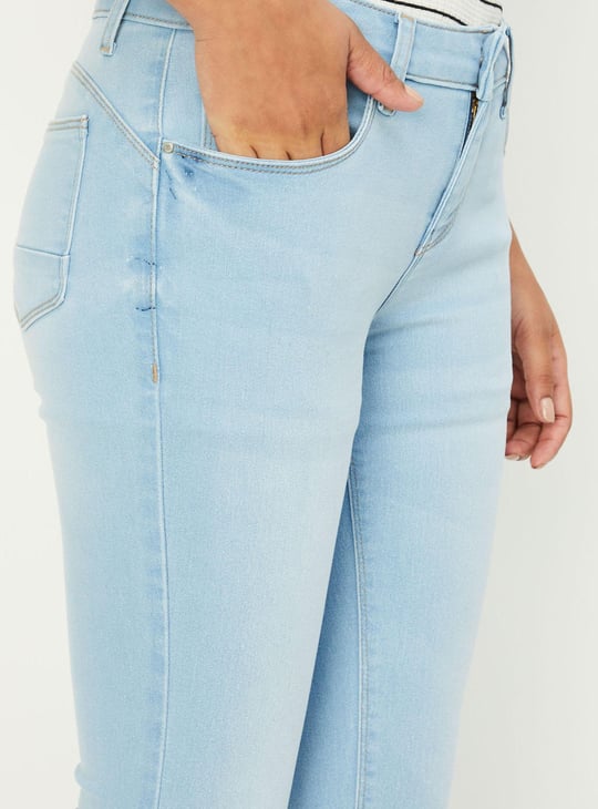Women Stonewashed Skinny Fit Jeans