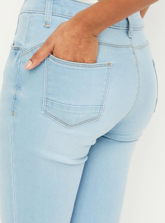 Women Stonewashed Skinny Fit Jeans