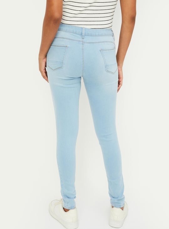 Women Stonewashed Skinny Fit Jeans