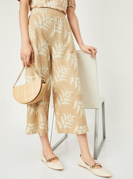 Women Printed Flared Trousers