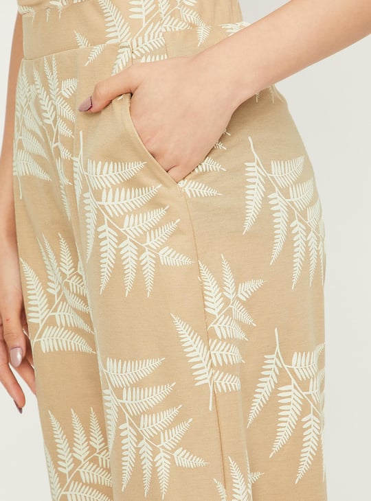 Women Printed Flared Trousers