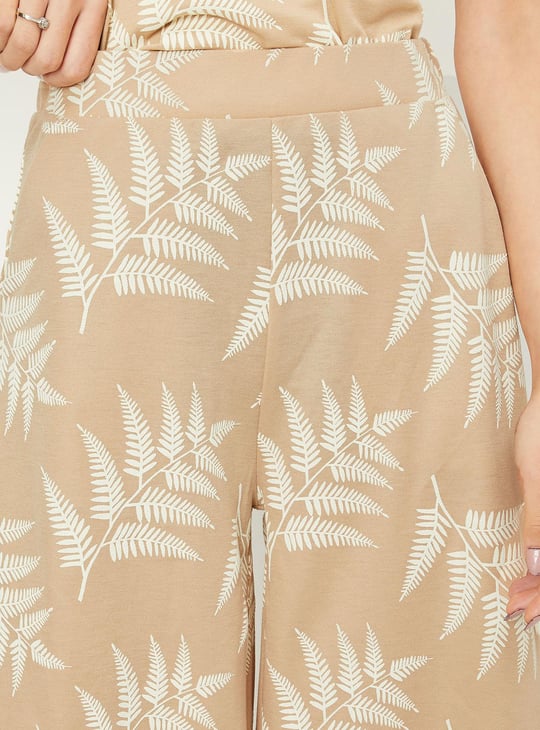 Women Printed Flared Trousers