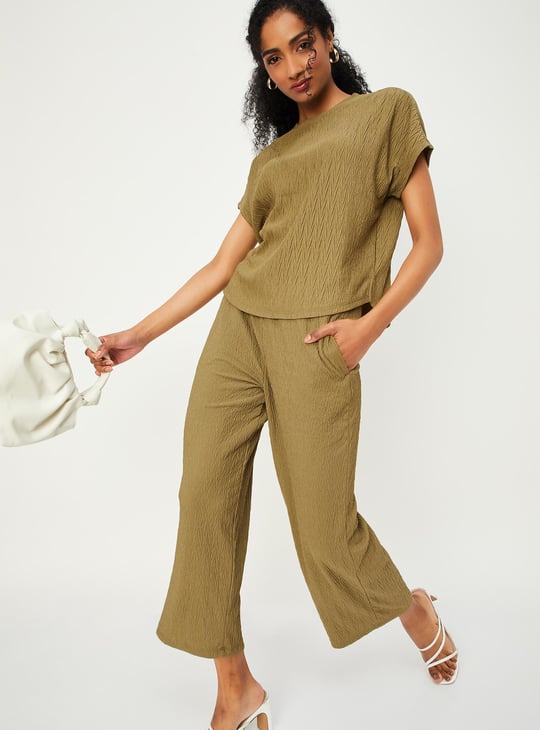 Women Regular Fit Knitted Trousers
