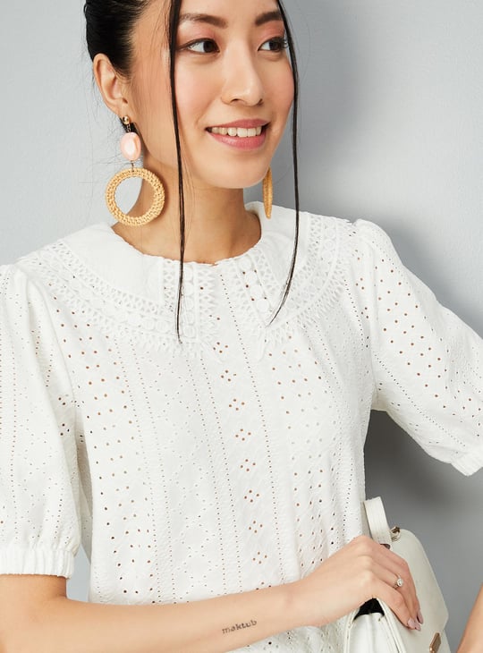 Women Schiffli Top