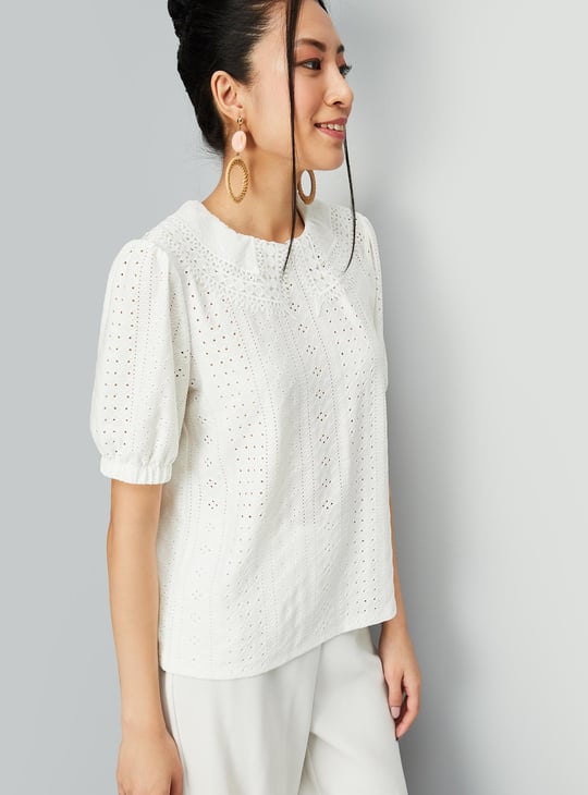 Women Schiffli Top