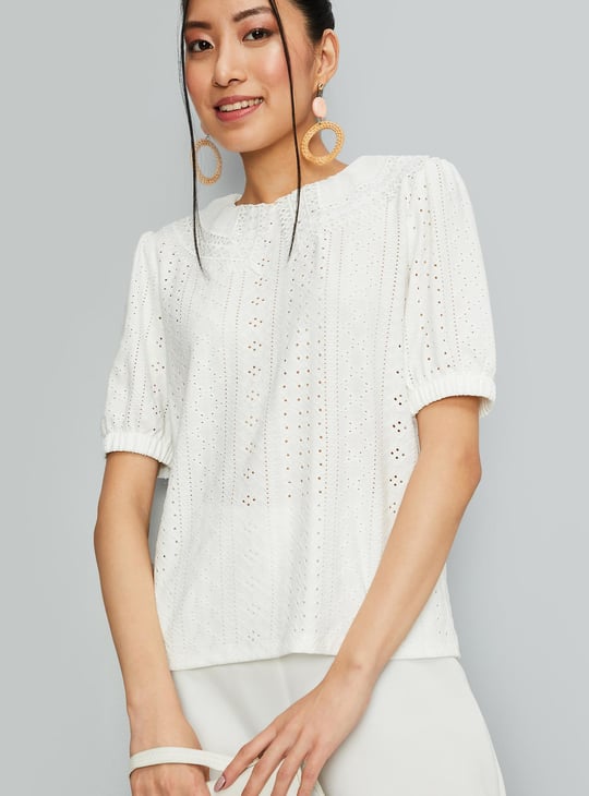 Women Schiffli Top