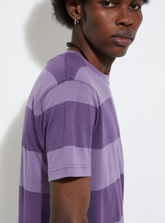 URB_N Men Slim Fit Striped T-shirt