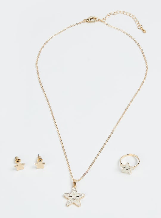 Girls Chain with Star Pendant Set