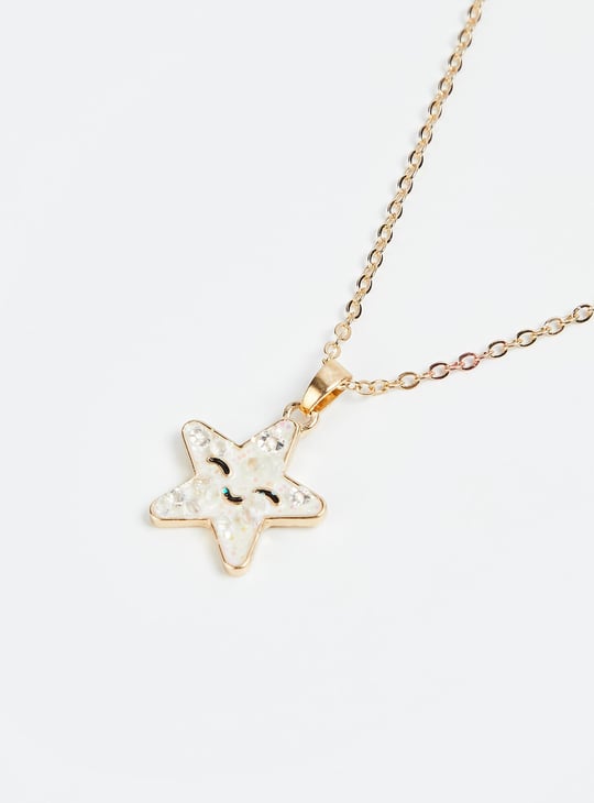 Girls Chain with Star Pendant Set