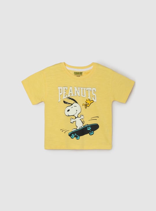 Boys Peanut Snoopy Printed T-shirt Printed