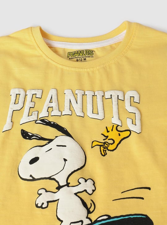 Boys Peanut Snoopy Printed T-shirt