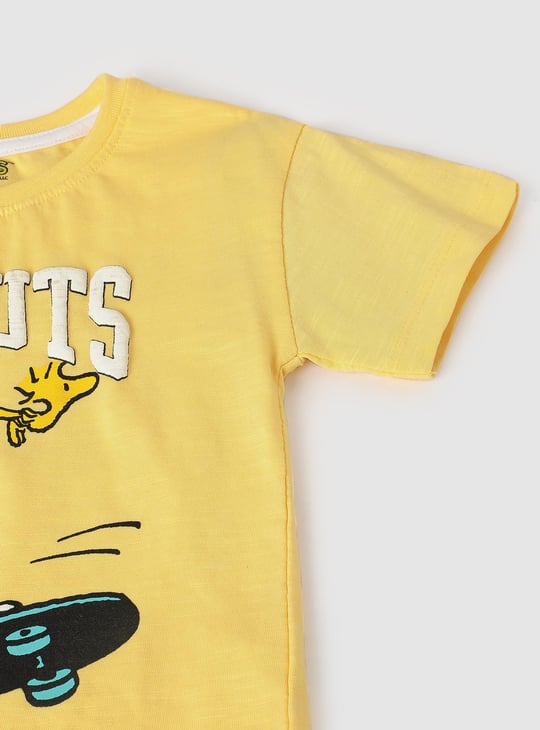 Boys Peanut Snoopy Printed T-shirt