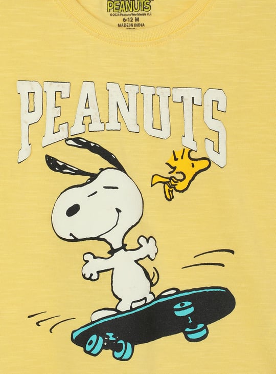 Boys Peanut Snoopy Printed T-shirt