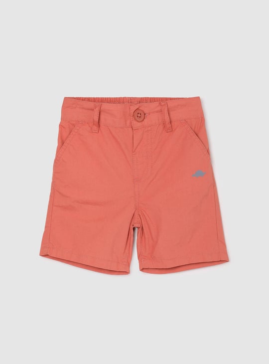 Boys Solid Woven Shorts