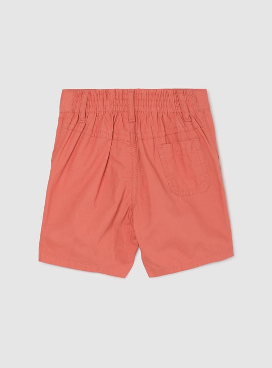 Boys Solid Woven Shorts