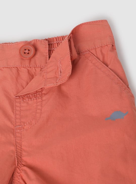 Boys Solid Woven Shorts
