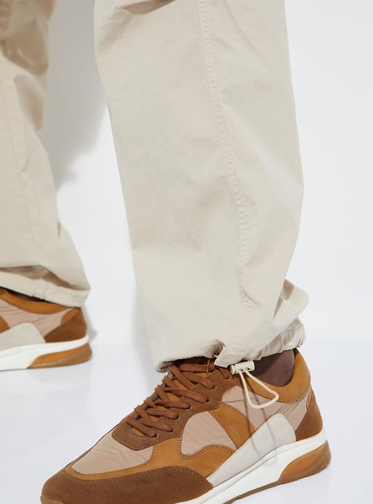 URB_N Men Loose Fit Parachute Cargo Pants