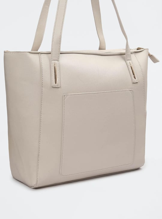 Women Solid Tote Bag
