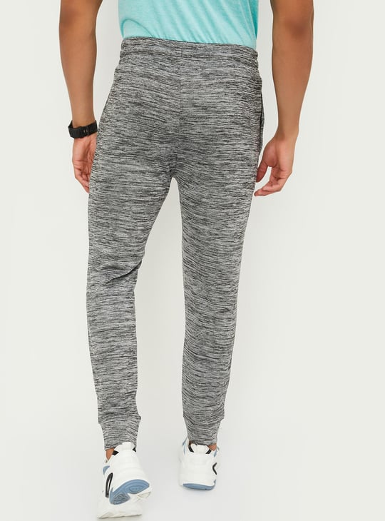 Men Heathered Slim Fit Track Pants