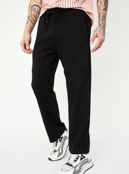 Men Solid Athleisure Track Pants