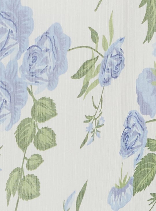 Women Printed Ruffle Detailed Top with Cami