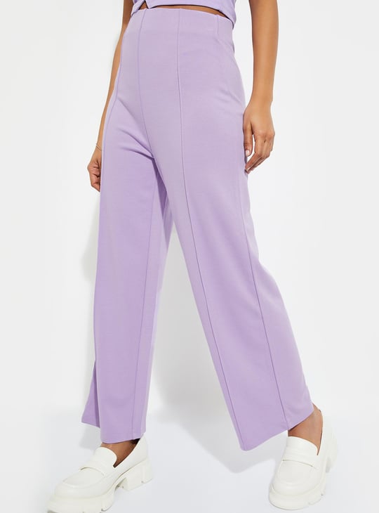 URB_N Women Wide Leg Pintuck Trousers