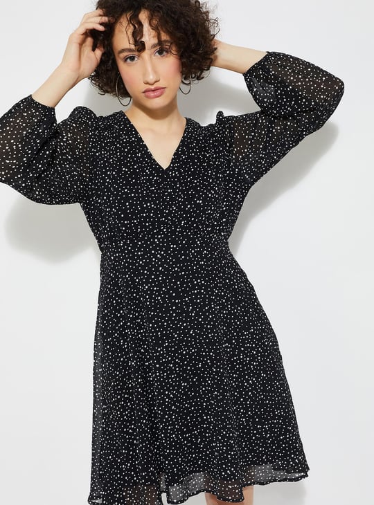 URB_N Women Printed A-Line Dress