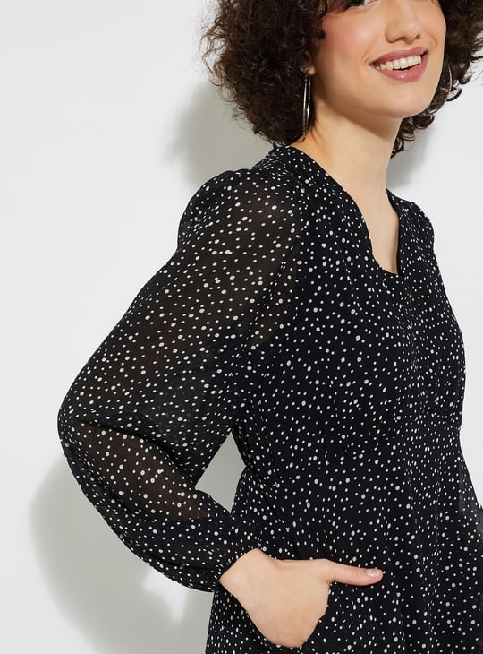 URB_N Women Printed A-Line Dress