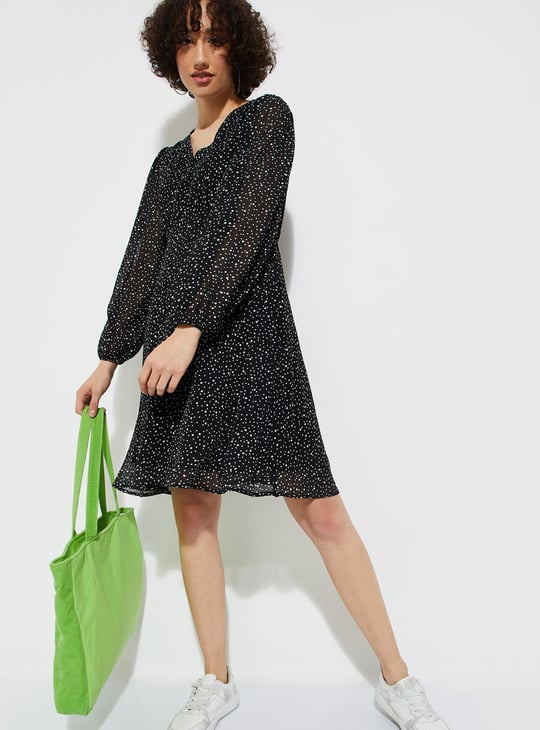 URB_N Women Printed A-Line Dress