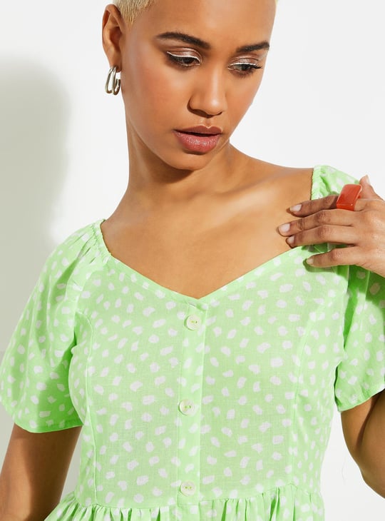 URB_N Women Printed A-line Dress