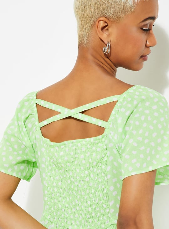 URB_N Women Printed A-line Dress