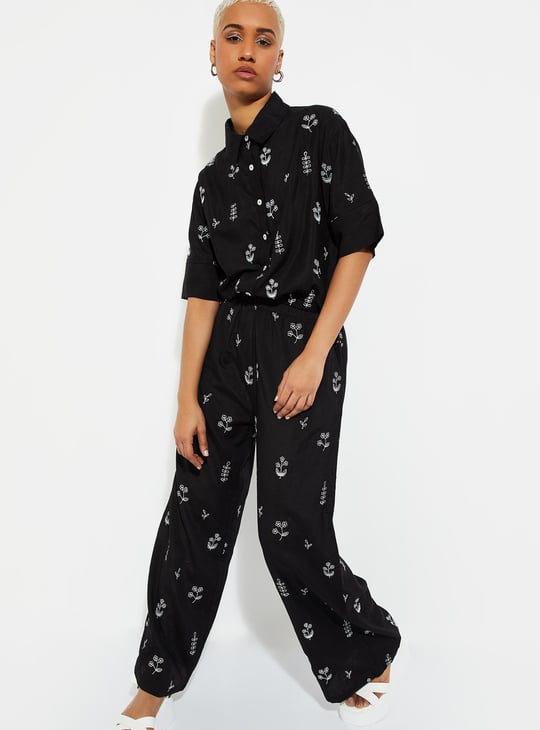URB_N Women Embroidered Shirt