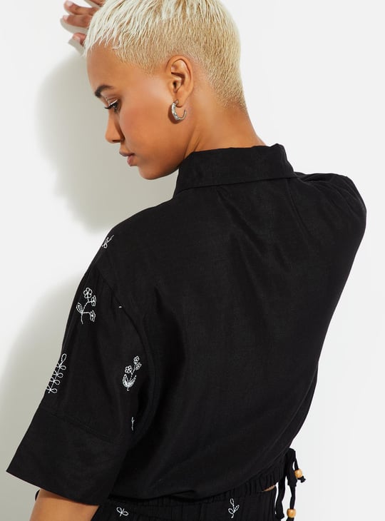 URB_N Women Embroidered Shirt