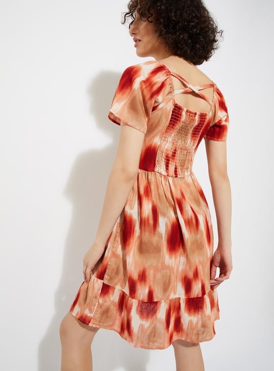 URB_N Women Printed Fit & Flare Dress
