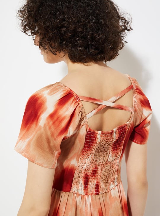 URB_N Women Printed Fit & Flare Dress