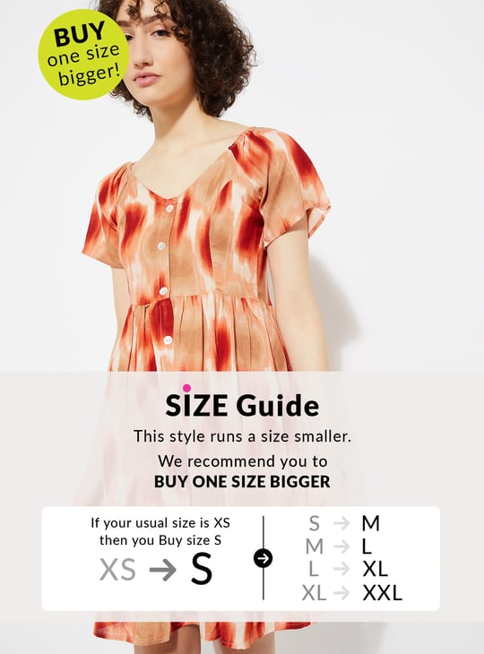 URB_N Women Printed Fit & Flare Dress