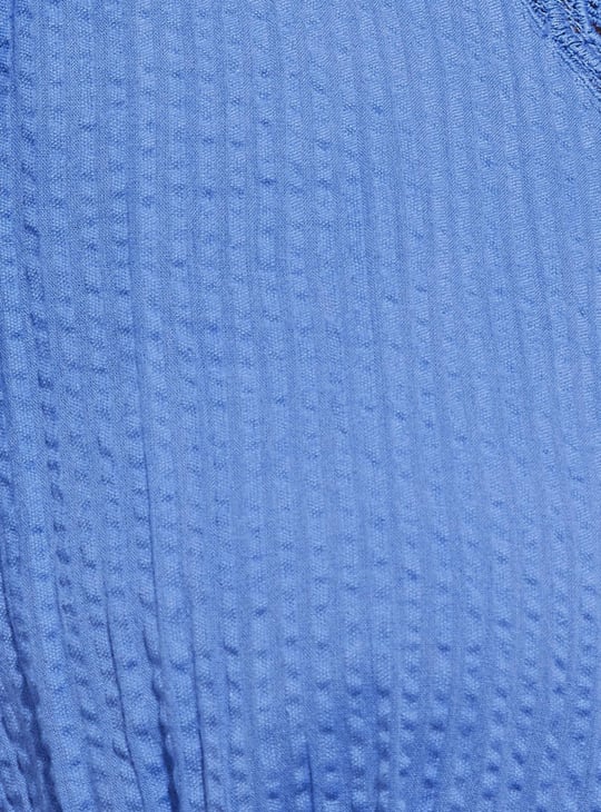 URB_N Women Seersucker Crop Top