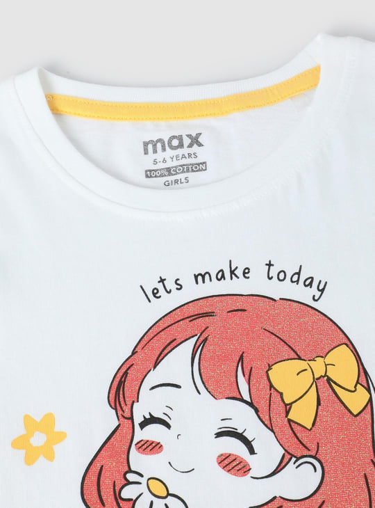 Girls Graphic Printed T-shirt