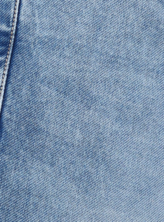 Men Stonewashed Carrot Fit Jeans