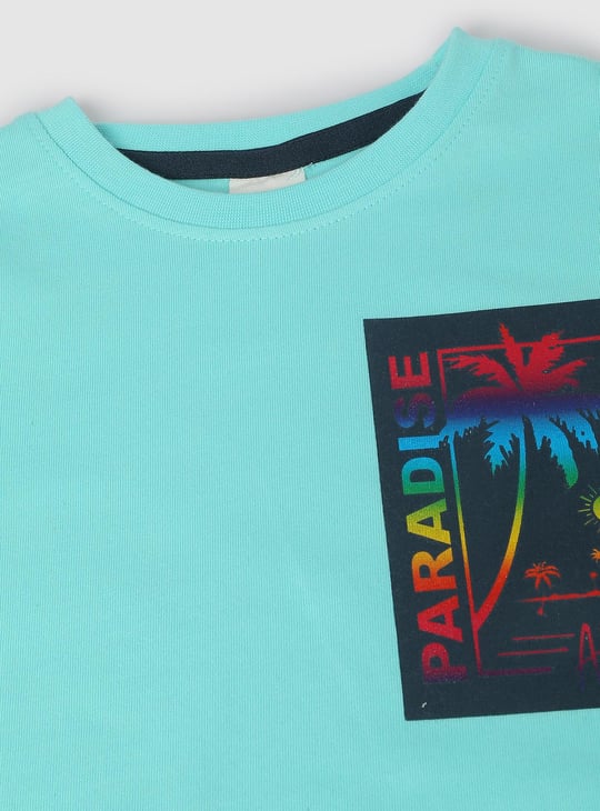 Boys Printed Shorts Set