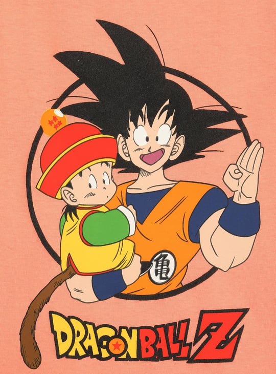 Boys Dragon Ball-Z Printed T-shirt