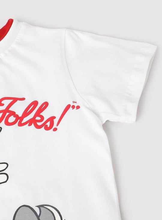 Boys Bugs Bunny Printed T-shirt