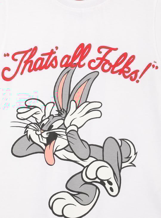 Boys Bugs Bunny Printed T-shirt