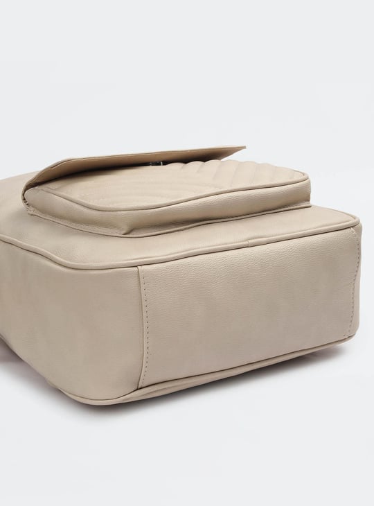 Women Solid Zip-Around Backpack