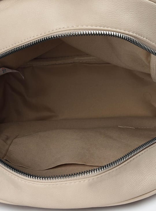 Women Solid Zip-Around Backpack