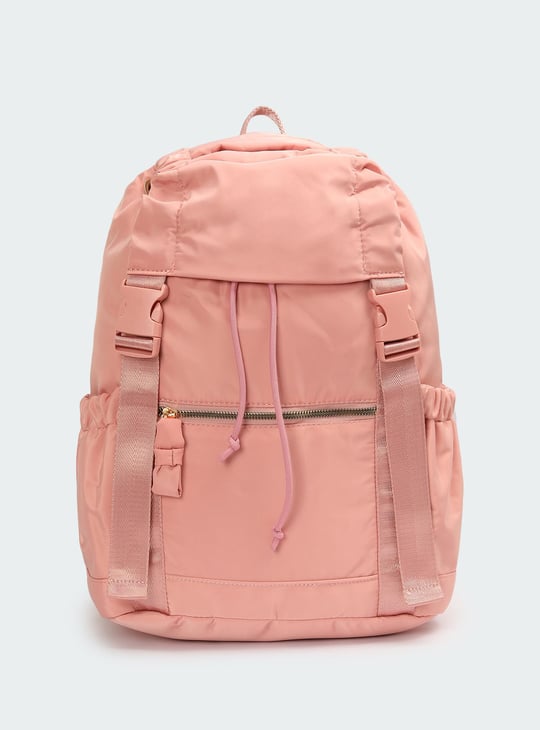 Women Solid Flap Backpack