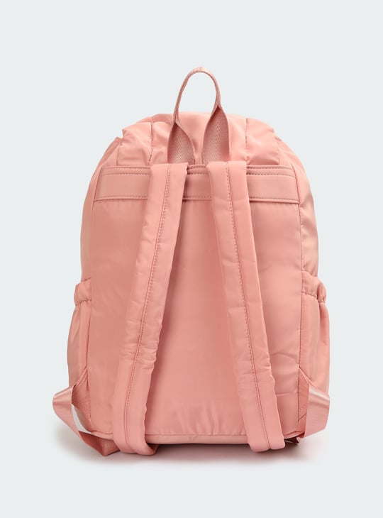 Women Solid Flap Backpack