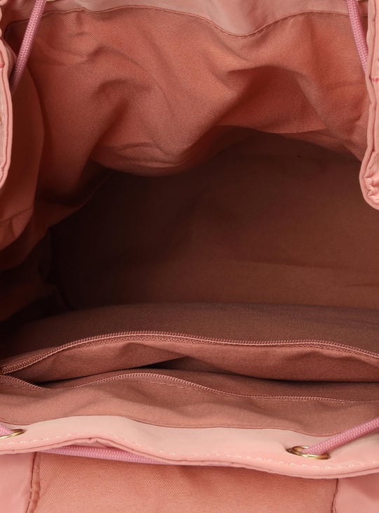 Women Solid Flap Backpack